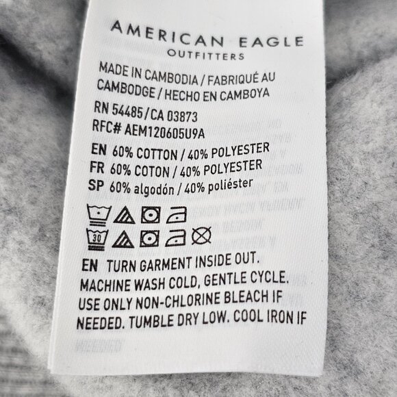 American Eagle Men's Grey 2 Pocket Jogger Style Sweat Pants Size L NWT - Picture 9 of 13